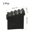 thumbnail image 2 of Unique Bargains Rubber Step Ladder Non-Slip Feet Mat Pad Cover Cushion Black 2 Pack, 2 of 5