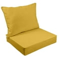 thumbnail image 1 of Vargottam Outdoor Deep Seat Patio Cushions Set 2pcs Seat Set All Weather Replacement Cushion Patio Seat And Back Cushion Set 25"x25"x5" Inches-Yellow, 1 of 9
