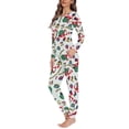 thumbnail image 2 of Renewold Christmas Gifts Santa Nightwear for Women Fashion Xmas Bell Long Sleeve Top & Pants Set of 2 Casual Walking Jogger Pajama Sweatshirts Size 3XL, 2 of 4
