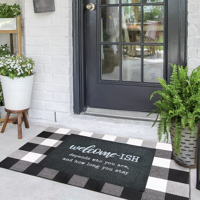 Door Mats Outdoor Welcome Doormats for Front Door Indoor Entrance