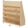 thumbnail image 4 of Contender 5 Shelves Single Sided Bookcase Display Stand for Kids, Birch Hardwood Bookshelf Ready-to-Assemble, 4 of 8
