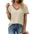 thumbnail image 2 of Aloohaidyvio Tops for Women Plus Size,Womens T Shirts Short Sleeve V Neck Loose Casual Summer Tops, 2 of 6