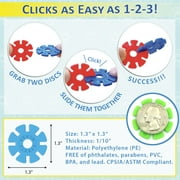 VIAHART Brain Flakes 500 Piece Interlocking Plastic Disc Set | A Creative and Educational Alternative to Building Blocks | Tested for Childrens Safety | A Great STEM Toy for Both Boys and Girls!