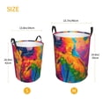 thumbnail image 3 of Yiaed Colorful Parrot Jungle Dream A Print Large Laundry Basket,Dirty Clothes Hamper, Baby Laundry Hamper for Toys, Woven Laundry Basket for Clothes, Blanket Storage Basket-Medium, 3 of 6