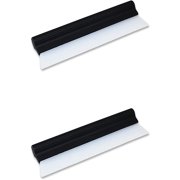 2Pack Water Blade Professional Automotive Wiper Squeegee Silicone Auto Car Dryer, Shower with Super Flexible Squeegee, White