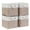Beige, variant on 11" Fabric Storage Bins Cube Storage Baskets for Organizers, 4 Pack Decorative Linen Closet Organization with Handles for Organizing Shelves