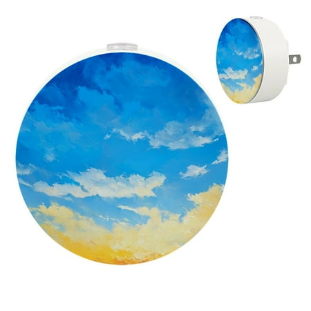 

YZUOUZY Lamp for Bedroom Bedside Lamp Bedroom Lamps Set of 2 Abstract Art Blue Orange Yellow