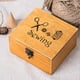 thumbnail image 3 of Inicio Viajes Caja de almacenamiento portátil de madera para costura con accesorios Kit de suministros Caja de trabajo para remendar Yuarrent JJ15025-00, 3 of 6