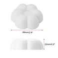 thumbnail image 2 of Uxcell Home Wall Door Stopper Door Stop Door Gaps Non-scratching Door Holder Plastic Blanco 3pcs, 2 of 7