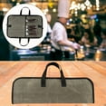 thumbnail image 3 of Chef Roll Bag Holds and Kitchen Tools - Durable Case Made of Canvas Chef Bag Carried by Handle or Shoulder Strap, 3 of 7