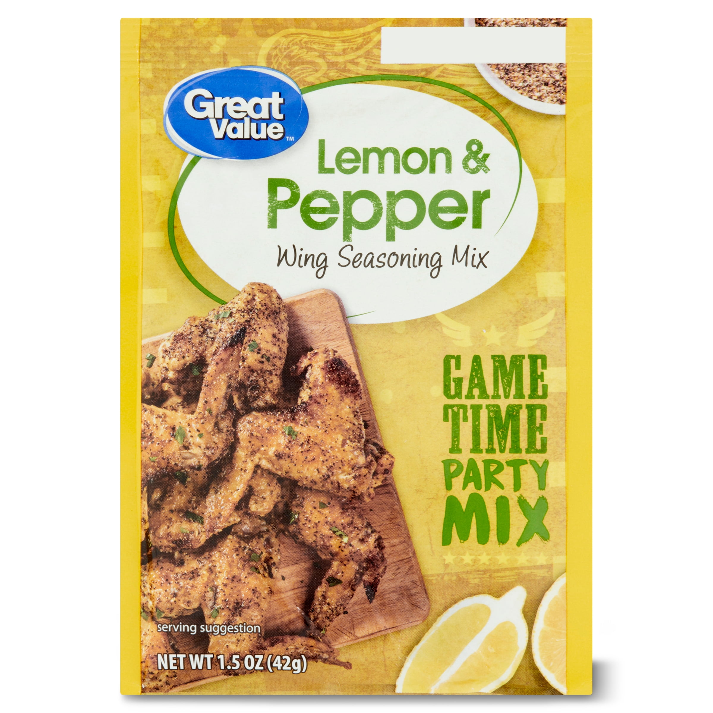 Great Value Lemon & Pepper Wing Mix, 1.5 Oz