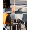 thumbnail image 5 of Fsddascl Vintage Oil Painting Outdoor Tablecloth - 54x54 Inch Square Dining Table Cover, Farmhhouse Blue Black Beige Ombre Waterproof Outdoor Table Cloth with Umbrella Hole & Zipper for Picnic/Patio, 5 of 7