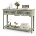 thumbnail image 1 of Costway Table Console de Ferme 48 Pouces Table d'Entrée avec 2 Tiroirs et Étagère de Rangement Ouverte, 1 of 10