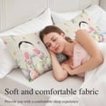 thumbnail image 5 of Easter Body Pillow Covers 20"x54", Country Spring Rabbit Feet Eggs Botanical Flowers Soft Brushed Microfiber Breathable Throw Pillow Covers, Decorative Pillowcase with Zipper for Couch Sofa Bedroom, 5 of 9