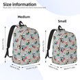 thumbnail image 2 of Fotbe Skiing penguin Mochila de Lona con Estampado, Mochila Duradera, Mochila Versátil de Alta Calidad, Mochila Compacta Vintage-Small, 2 of 5