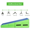 thumbnail image 2 of Costway Folding Gymnastics Tumbling Mat Incline Cheese Wedge Exercise Cushion W/ Handles, 2 of 10