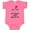 Hot Pink, variant on Inktastic My Great Aunt Loves Me with Two Flamingos Boys or Girls Baby Bodysuit