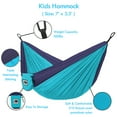 thumbnail image 2 of IC ICLOVER Kids Small Hammock for Camping Portable Hammock for Child Girls Boys Ultralight Backpack Mini Hammocks with Straps & Carabiner, 2 of 8