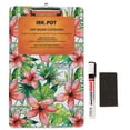 thumbnail image 6 of Inkdotpot Decorative Clipboard Letter Size Clipboard with Low Profile Clip,Retractable Key Hole for Hanging Paperboard for Office School w/ Free Marker & Eraser,Floral-9x15 Inch, 6 of 9