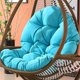 thumbnail image 1 of Cojín de cesta colgante para silla de huevo, almohadillas de asiento para silla de columpio, sofá al aire libre, suave, cómodo, grueso, hamaca de jardín, 120x80cm Fivean unisex, 1 of 2