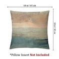 thumbnail image 4 of Blue Peach Watercolor Ombre Pillow Case, 4 of 7