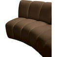 thumbnail image 4 of Meridian Furniture Infinity Brown Velvet 3pc. Modular Sectional, 4 of 11