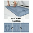 thumbnail image 2 of BKSDUEH Bath Mat Rug, Quick Dry Absorbent Rubber Backed Bathroom Mat, Thin Bathroom Rugs Fit Under Door Bath Mats for Bathroom Floor Mat, in Front of Sink-Shower Rug for Bathroom, 23.5"X35.5", 2 of 6