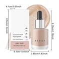 thumbnail image 3 of Concentrated Highlighter Liquid – 20g – Glow Booster, Illuminating Drops – For Face & Body – 1bottle, 3 of 6