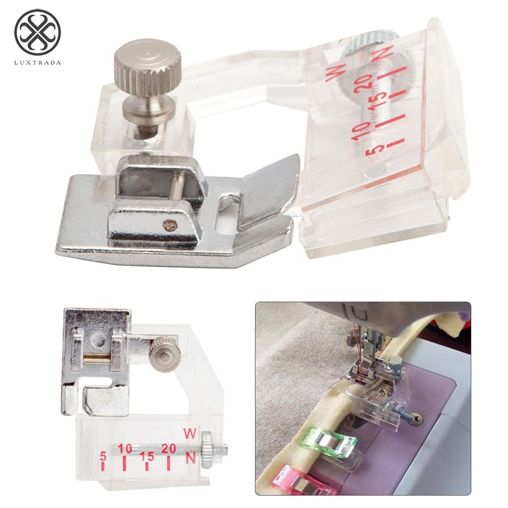 Luxtrada Snap On Adjustable Bias Tape Binding Foot Brother Sewing