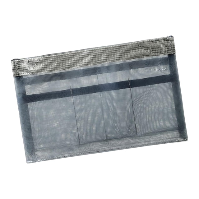 Bolsa de Inserción de Cosméticos jinwen Malla de Nailon Gris 22cmx15cm