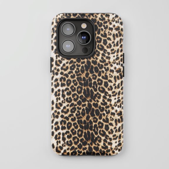 Leopard Print For iPhone Protective Phone Case Fashionable Brown