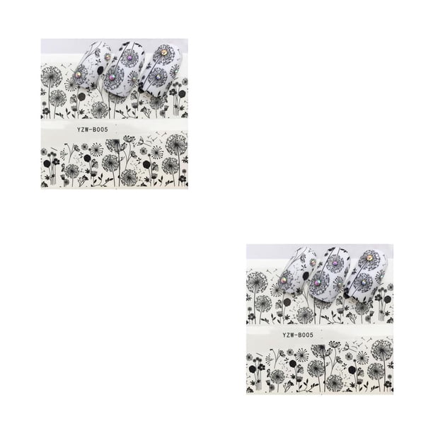 Minnieouse Multi patrón de dibujos animados Animal Nails Art Sticker 3D Nail Wrap Sticker Tips DIY Manicura Stickers Tool YZW-B005 2piezas Minnieouse CBP054196