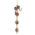 thumbnail image 3 of 8" Red & Gold Spiral Bow Dangling Christmas Ornament, 3 of 3