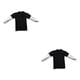 thumbnail image 3 of Vogacara Camiseta de manga larga, ropa de empalme antideslizante de diseño único ligero de alto rango para elemento móvil 15,74 para hombres Negro 2piezas Vogacara CBP204181, 3 of 5