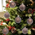 thumbnail image 5 of 12-Pack Velvet Christmas Tree Decorations Set - Shatterproof Christmas Balls Ornaments, Flocked Hanging Decor for Xmas Tree Wreath & Holiday, 2.36", 5 of 9