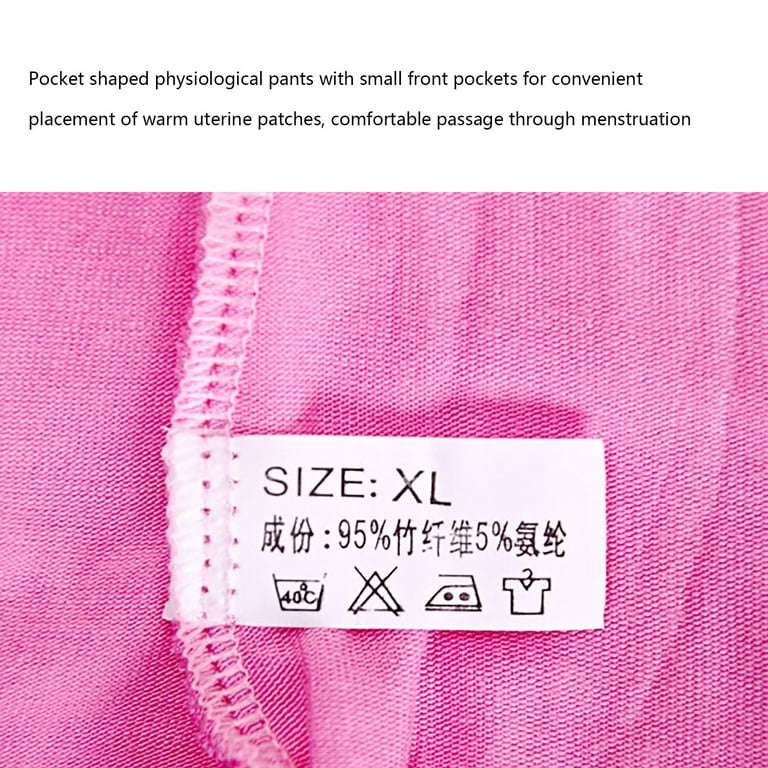 Glow in The Dark Lingerie Women's Large Textile Underwear Pocket For  Menstruation Warm Baby High Waist Anti Side Leakage Big Aunt Sanitary Pants  Underwear 