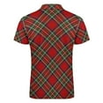 thumbnail image 5 of Royal Stewart Tartan Cross Plaid Men Zipper T-shirt Summer Casual Short Sleeve T-shirt Top, 5 of 7