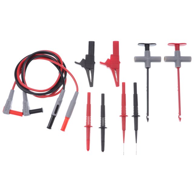 Kit De Prueba De Multímetro Juego De Sondas De Probador De Múltiples Probadores Con Cables De Prueba Pinzas De Cocodrilo Sonda De Conector Banana Probador De Pinchazos Cable De Prueba De P1503B Noticed TO002061-00