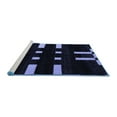 thumbnail image 2 of Ahgly Company Machine Washable Indoor Rectangle Abstract Blue Modern Area Rugs, 3' x 5', 2 of 4