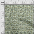 thumbnail image 1 of oneOone Georgette Viscose Fabric Leaves & Floral Block Print Sewing Fabric BTY 42 Inch Wide, 1 of 5