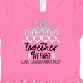 thumbnail image 3 of Inktastic Together, We Fight Lung Cancer Awareness Gift Baby Girl Dress, 3 of 4