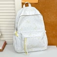 thumbnail image 4 of CUZIBR Floral Polka Dot Backpack For Teen Girls Casual Canvas School Backpack Lightweight Student Travel Daypack With Front Pocket, 4 of 5