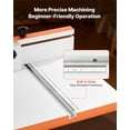 thumbnail image 4 of VEVOR Drill Press Table, 24 in x 12 in, Worktable with an Adjustable Fence and Stop Block, Highly Compatible T-Slots, MDF Tabletop, Built-In Scale, Support Multiple Clamps and Vises, for Drill Presses, 4 of 9