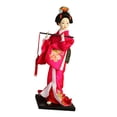 thumbnail image 2 of Muñeca kimono de geisha japonesa asiática coleccionable, artesanía tradicional de 9 pulgadas para oficina Estilo A, 2 of 7