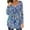 #1 Multicolor, variant on Lolmot Plus Size Tops for Women Long Sleeve Casual Tops Loose Fit Pleated Flare Blouse Soft Comfy Tunic Print Button Henley Neck Shirts