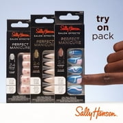 Sally Hansen Perfect Manicure Press On Nails, Square Shape, Get Mod, 24 False Nails