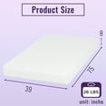 thumbnail image 2 of PayLessHere Memory Foam Mattress Cooling Gel Bamboo Charcoal Infused Mattress 8 inch Mattress CertiPUR-US Certified Breathable Bed Mattress for Cooler Sleep Supportive & Pressure Relief,White Twin, 2 of 7