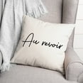 thumbnail image 2 of Creative Products Au Revoir 18x18 Spun Poly Pillow, 2 of 2