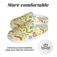 thumbnail image 6 of Yiaed Cartoon Snake8 Print Slippers Fuzzy Warm Cozy Slippers Non Slip House Slippers For Indoor Outdoor Slippers House Slippers-37/38, 6 of 7