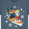 thumbnail image 3 of Paw Patrol - Chase Marshall Sledding - Toddler And Youth Short Sleeve Graphic T-Shirt, 3 of 6